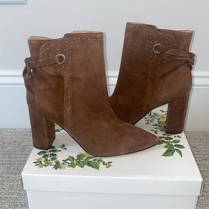 Chelsea & Violet Miley Brown Suede Booties